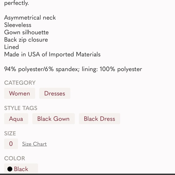 AQUA Beautiful Black Gown 🖤 - Picture 6 of 6